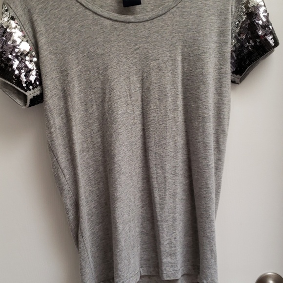 PINK sequin sleeve shirt - Picture 7 of 7